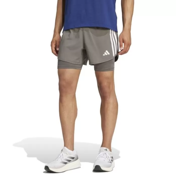 Own The Run 3-Stripe 2in1 Shorts-adidas Clearance