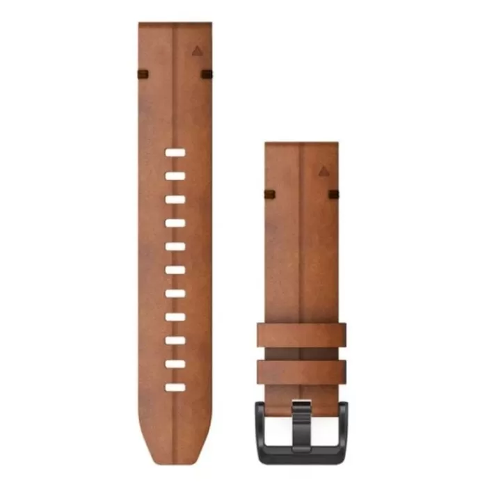 QuickFit® 22 Strap (Leather)-Garmin Store