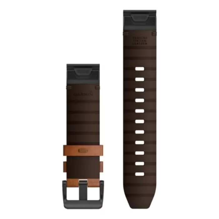 QuickFit® 22 Strap (Leather)-Garmin Store
