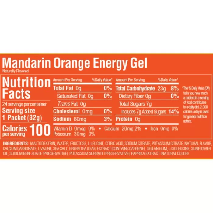 Gel Caffeine (Mandarin Orange)-GU Energy Fashion