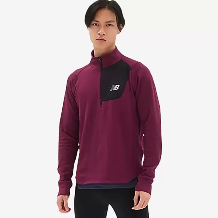 NB Heat Grid Half Zip-New Balance Clearance