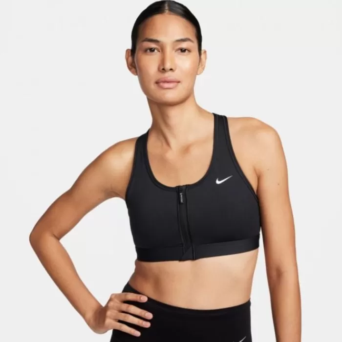 Dri-FIT Swoosh Padded Medium Support Full Zip Bra-Nike Shop