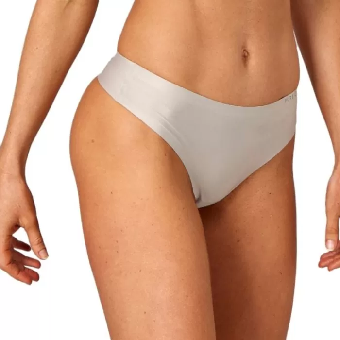 Invisible Microfiber Thong 2-pack-PureLime Cheap