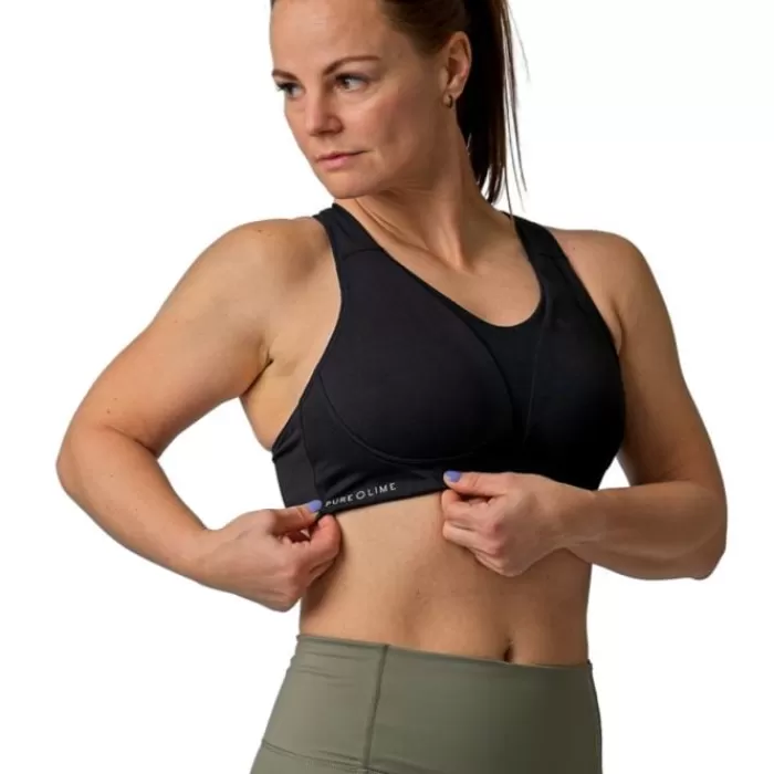 Padded Sports Bra-PureLime Hot