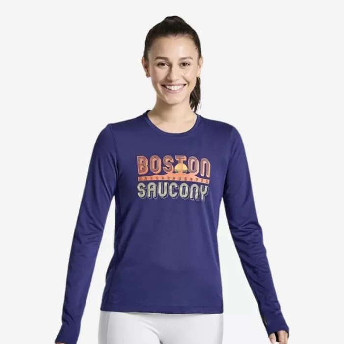 Stopwatch Graphic Long Sleeve-Saucony Fashion