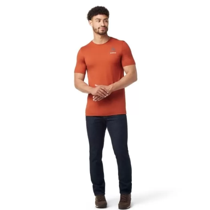 Wilderness Summit Short Sleeve Graphic Tee Slim Fit-Smartwool Hot