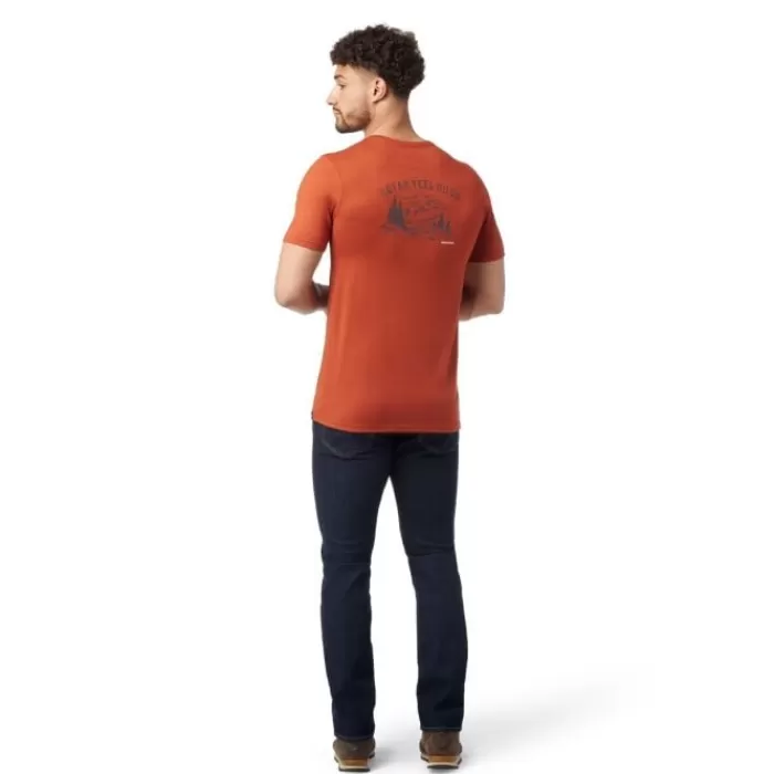 Wilderness Summit Short Sleeve Graphic Tee Slim Fit-Smartwool Hot